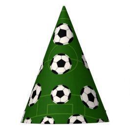 Patrón deportivo de fútbol fiesta gorra divertido