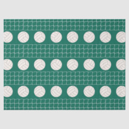 Patrón deportivo de voleibol papel de tejido fiest