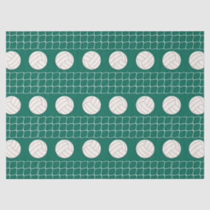 Patrón deportivo de voleibol papel de tejido fiest