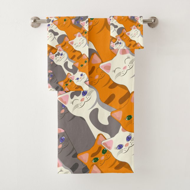 Patrón diagonal del gato negro jengibre (In situ)