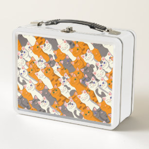 Patrón diagonal del gato negro jengibre