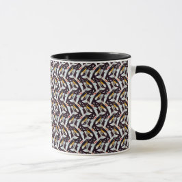 Patrón digital abstracto 1219 - Taza de café