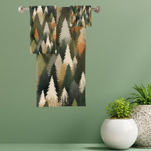 Patrón elegante de árbol de bosques de pino