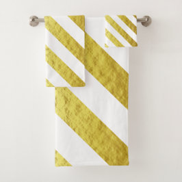 Patrón elegante de bandas doradas