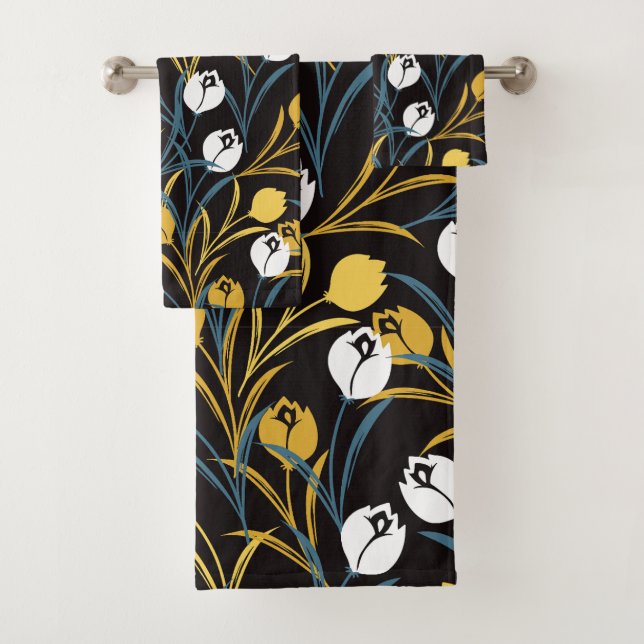 Patrón elegante de flor tulipán (In situ)