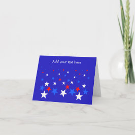 Patrón estrella azul, rojo y blanco personalizado