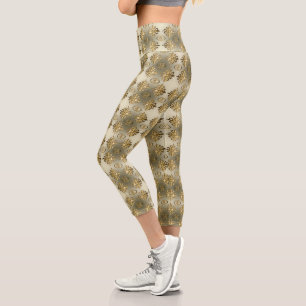 Patrón étnico africano Adinkra leggings capri