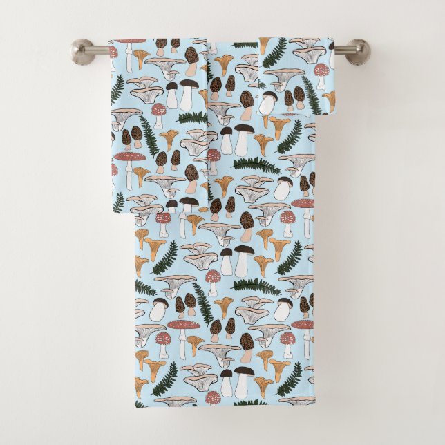 Patrón Fern de hongos hongos hongos divertidos (In situ)