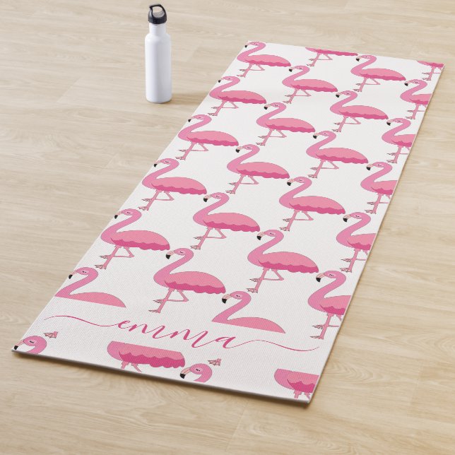 Patrón Flamingo Personalizado Yoga Mat (In situ)