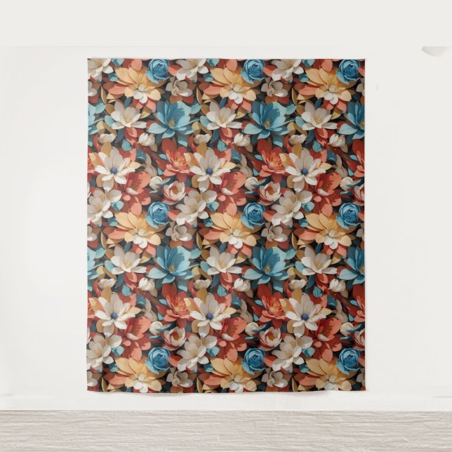 Patrón floral 15 Tapiz (Anverso)