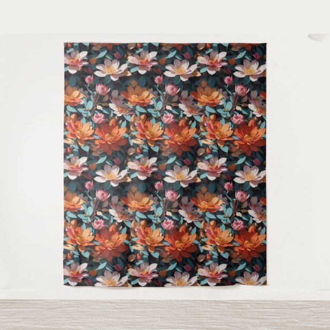 Patrón floral 5 Tapiz (Anverso)