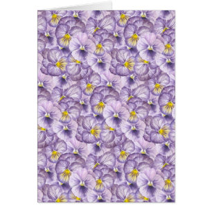 Patrón floral acuarela con paneles violetas