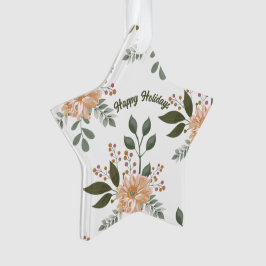 Patrón Floral - Adorno de Acrílico