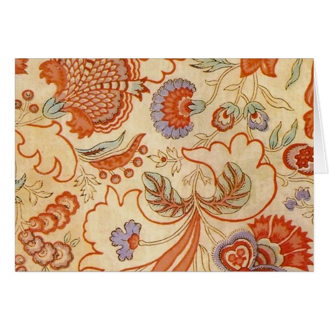 Patrón floral antiguo de Chintz Paisley (Anverso (Horizontal))