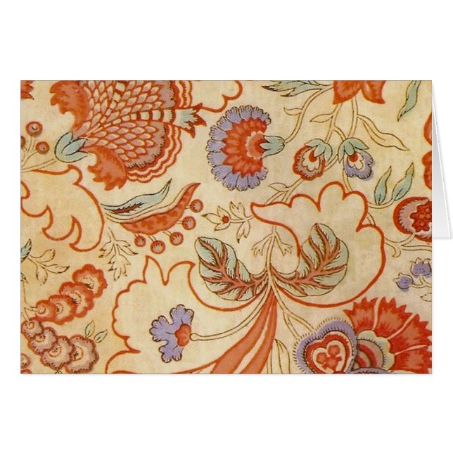 Patrón floral antiguo de Chintz Paisley (Anverso (Horizontal))