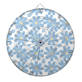 Patrón floral azul - Dianas de dardos