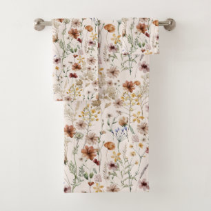 Patrón floral Boho de color de agua