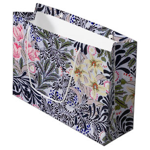 Patrón floral, bolsa de regalo grande William Morr