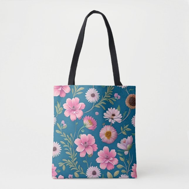 Patrón floral Bolsa de tetas (Anverso)