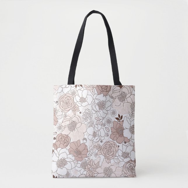 Patrón floral Bolsa de tetas (Anverso)