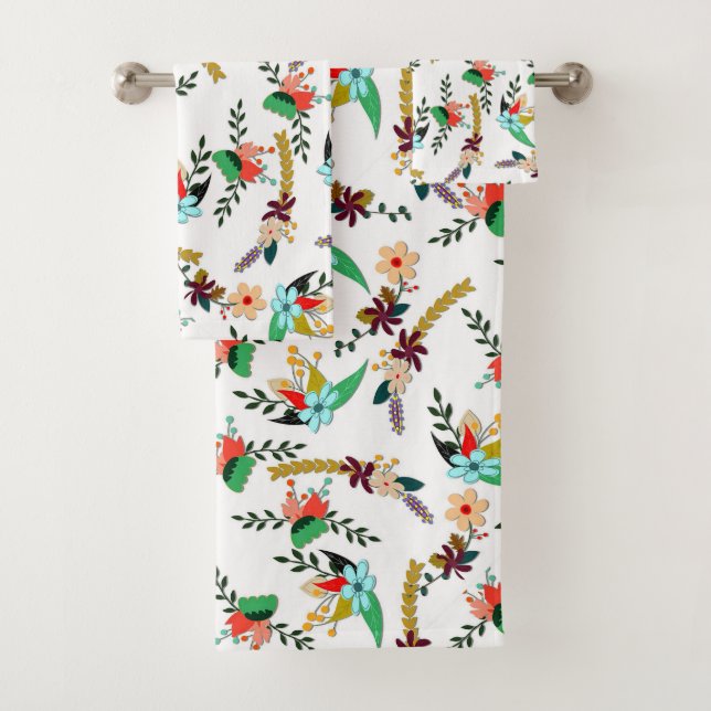 Patrón floral brillante simple (In situ)