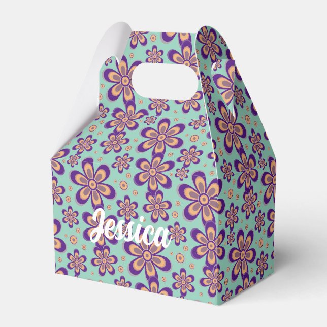 Patrón floral - Caja de favores (Front Side)