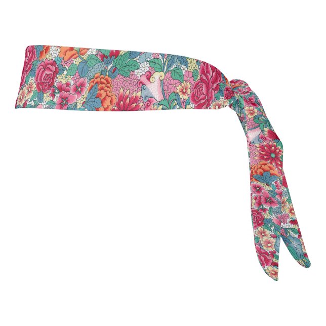 Patrón floral chino colorido (Girar 90)