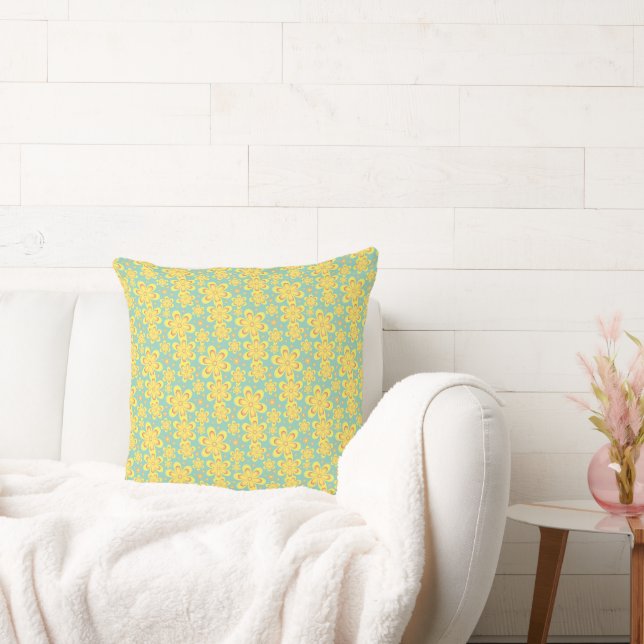Patrón floral - cojín decorativo (Sofá)