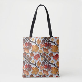 Patrón floral con hojas caídas 5 - Bolsa Tote