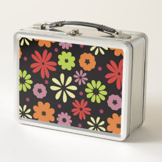 Patrón floral continuo otoñal