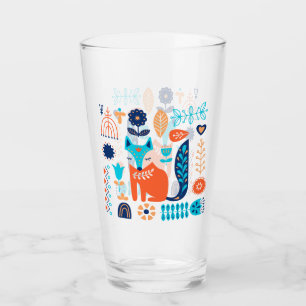 Patrón floral de arte folclórico de Fox   Naturale