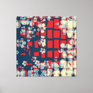 Patrón floral de arte y diseño moderno