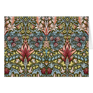 Patrón floral de cabeza de serpiente de William Mo