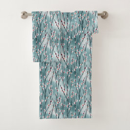 Patrón floral de ciruela de primavera