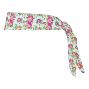 Patrón floral de color rosa y rojo