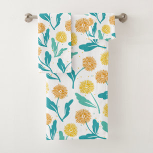 Patrón floral de Dandelion amarillo - Inspirado en