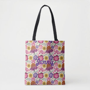 Patrón Floral de flores silvestres - Bolsa de teta