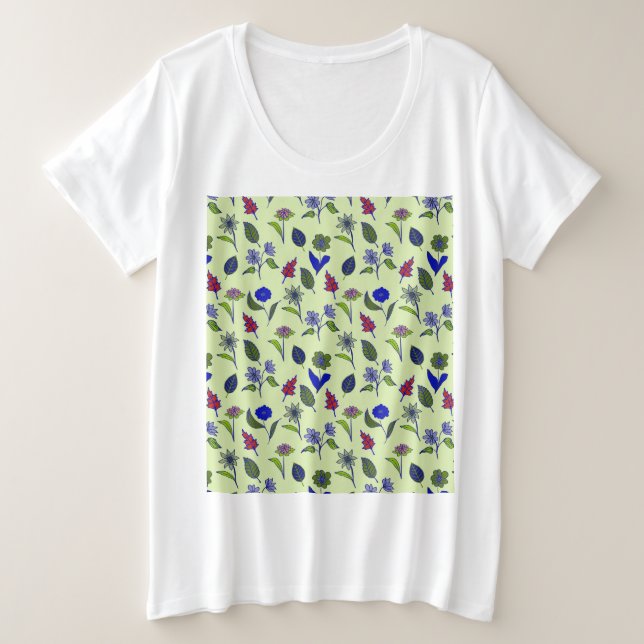 Patrón floral de Guay (Anverso del diseño)