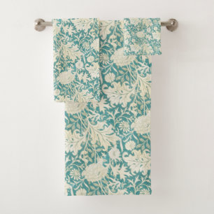 Patrón floral de John Henry Dearle Aqua