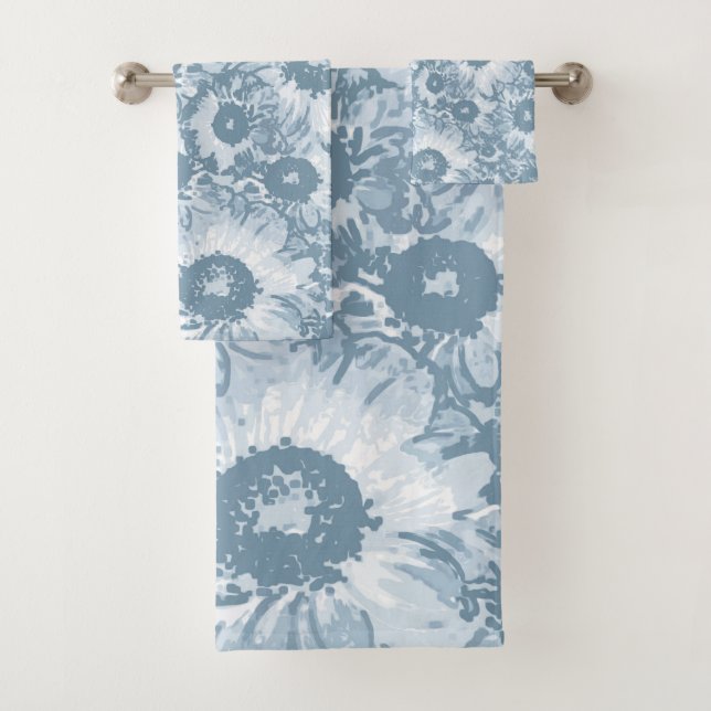 Patrón floral de la Marina Gris Pastel (In situ)
