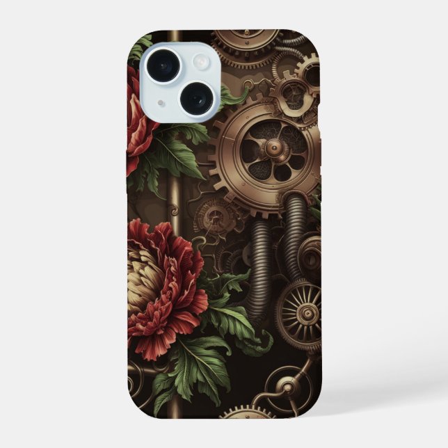 Patrón floral de reloj (Reverso )