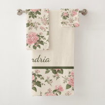 Patrón floral de rosas románticas vintage