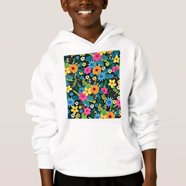 Patrón floral de vibrante Ditsy-43785 (Anverso)