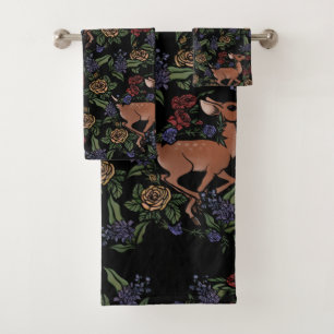 Patrón floral Deer Fawn