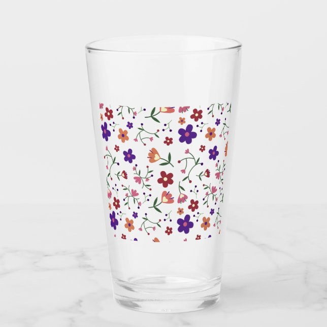 Patrón floral dibujado a mano (Anverso)