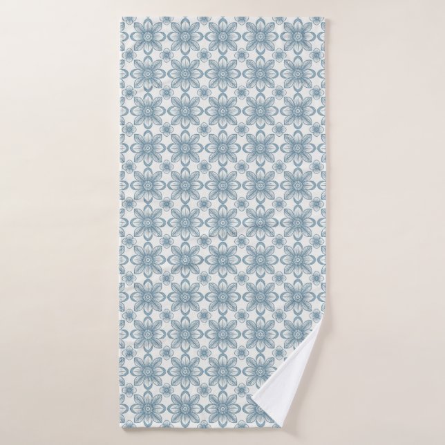 Patrón floral escandinavo (Toalla de baño)