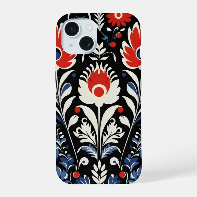 Patrón Floral Folclórico (Reverso )