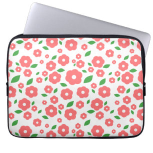 Patrón floral Fundas para portátiles - lindo y ele