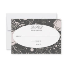 Patrón Floral Gris/Blanco - RSVP