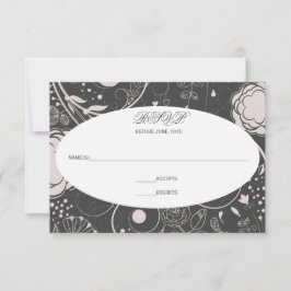 Patrón Floral Gris/Blanco - RSVP